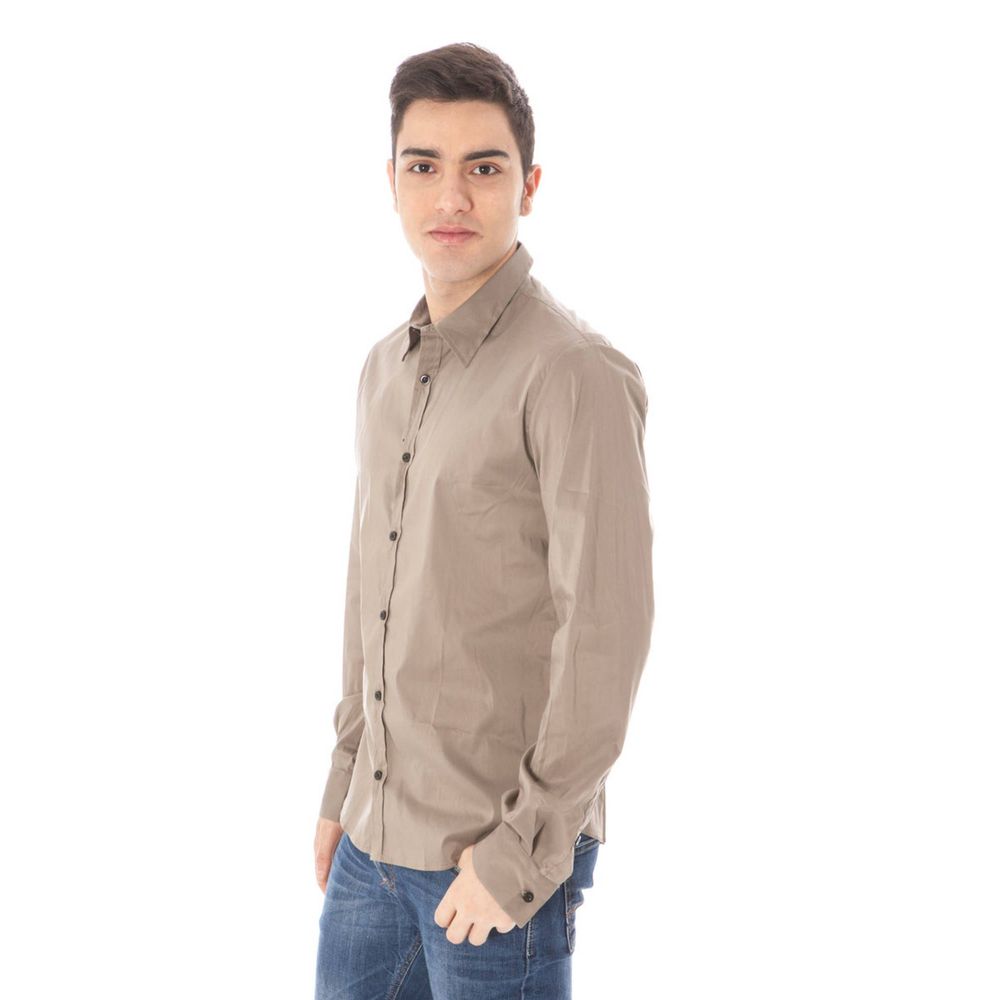 Costume National Green Cotton Men Men's Shirt