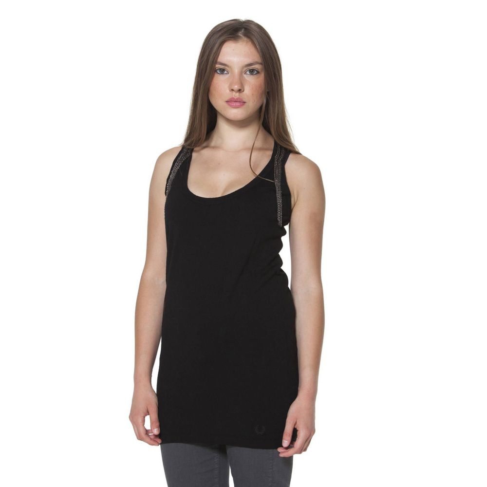 Fred Perry Black Wool Women Women's T-Shirt