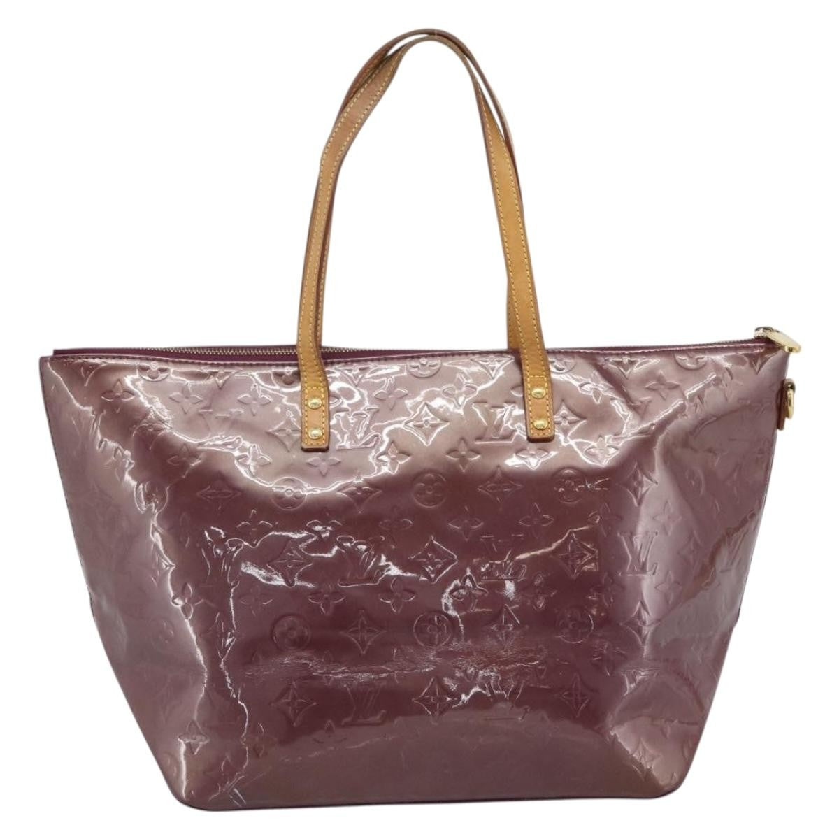 Louis Vuitton Bellevue Monogram Vernis Purple Patent_Leather Tote Bag Bag (Pre-Owned)