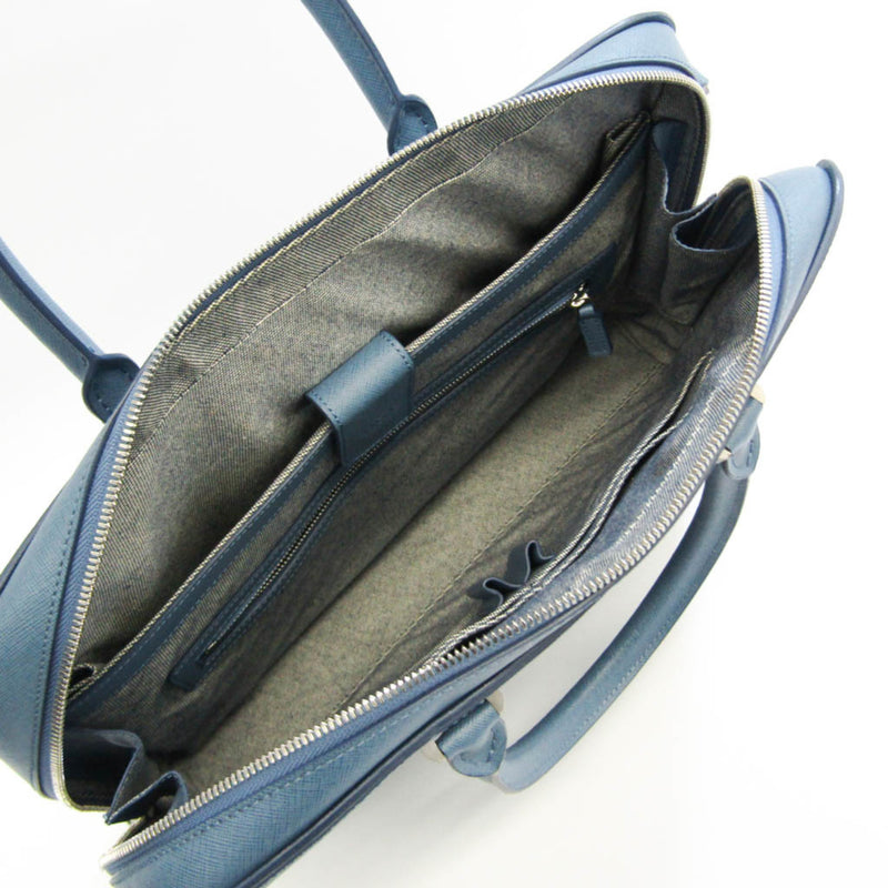 MCM Blue Leather Handbag (Pre-Owned)