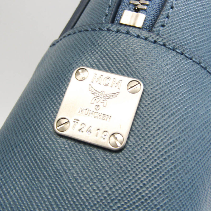 MCM Blue Leather Handbag (Pre-Owned)