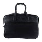 Bottega Veneta Intrecciato Black Synthetic Travel Bag (Pre-Owned)