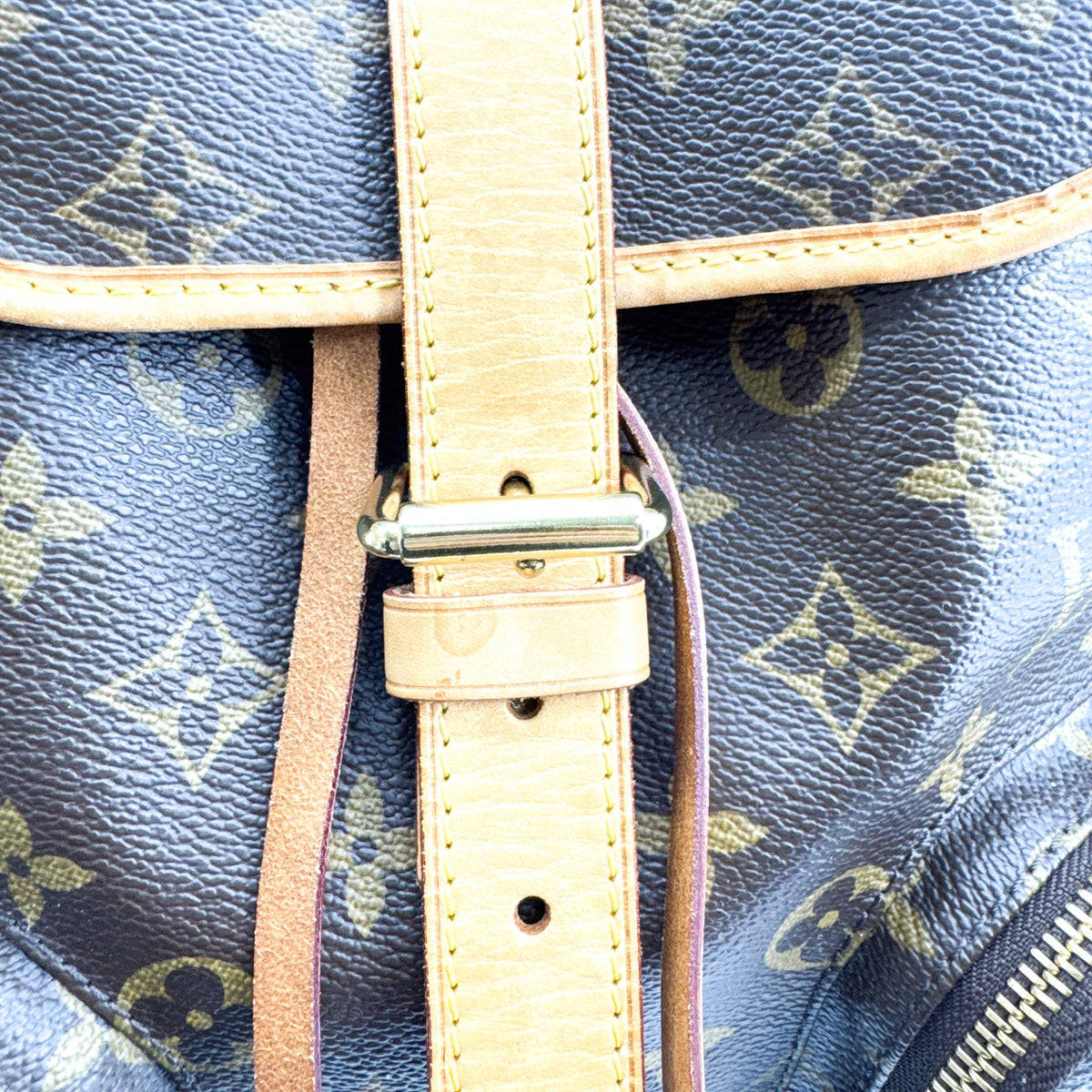 Louis Vuitton Bosphore Monogram Canvas Brown Canvas Backpack Bag (Pre-Owned)
