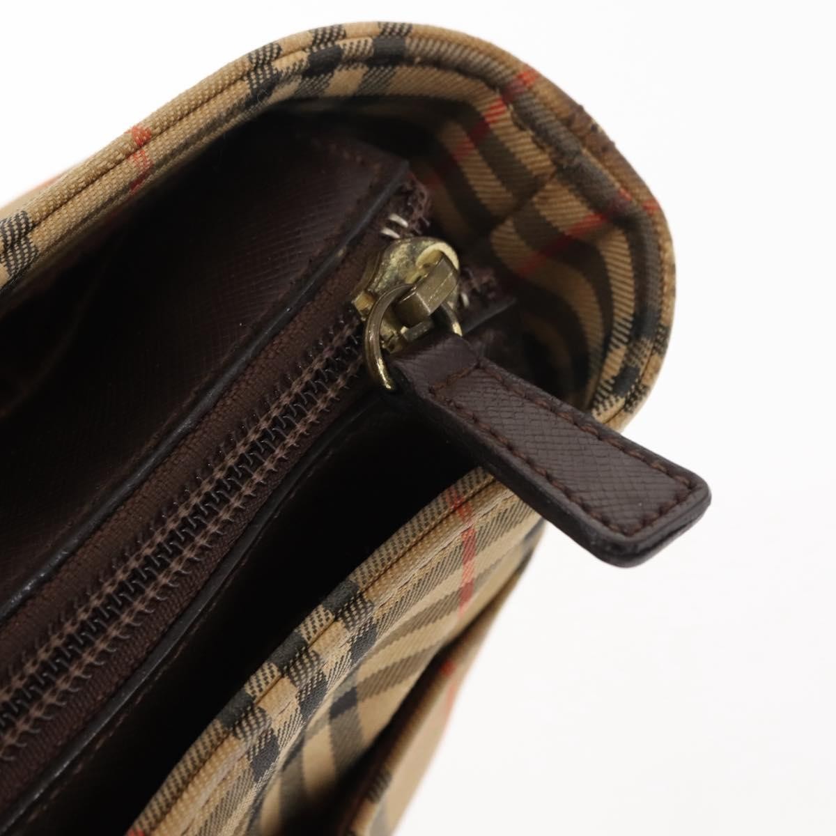 Burberry Nova Check Tote Canvas And Leather Beige Canvas Handbag (Pre-Owned)