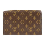 Louis Vuitton Portefeuille Chaîne Flore Brown Canvas Clutch Bag (Pre-Owned)