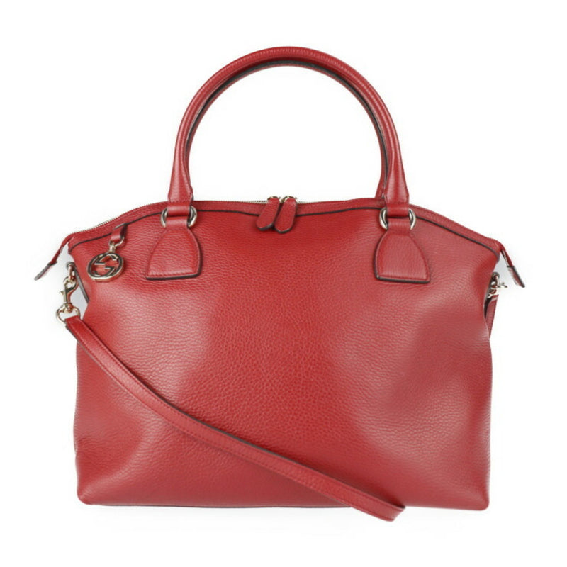 Gucci Red Leather Handbag (Pre-Owned)