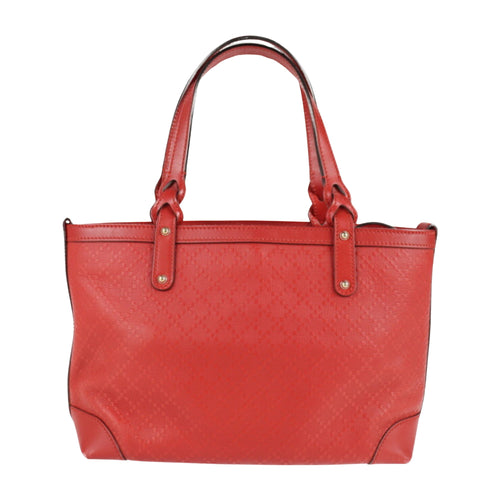 Gucci Diamante Red Leather Handbag (Pre-Owned)
