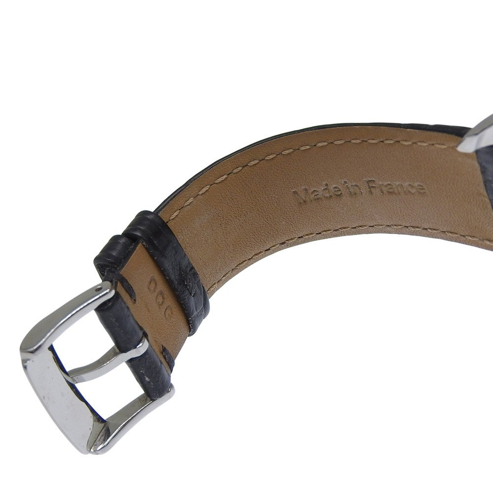 Baume & Mercier Clifton Stainless Steel And Leather Watch (Pre-Owned)
