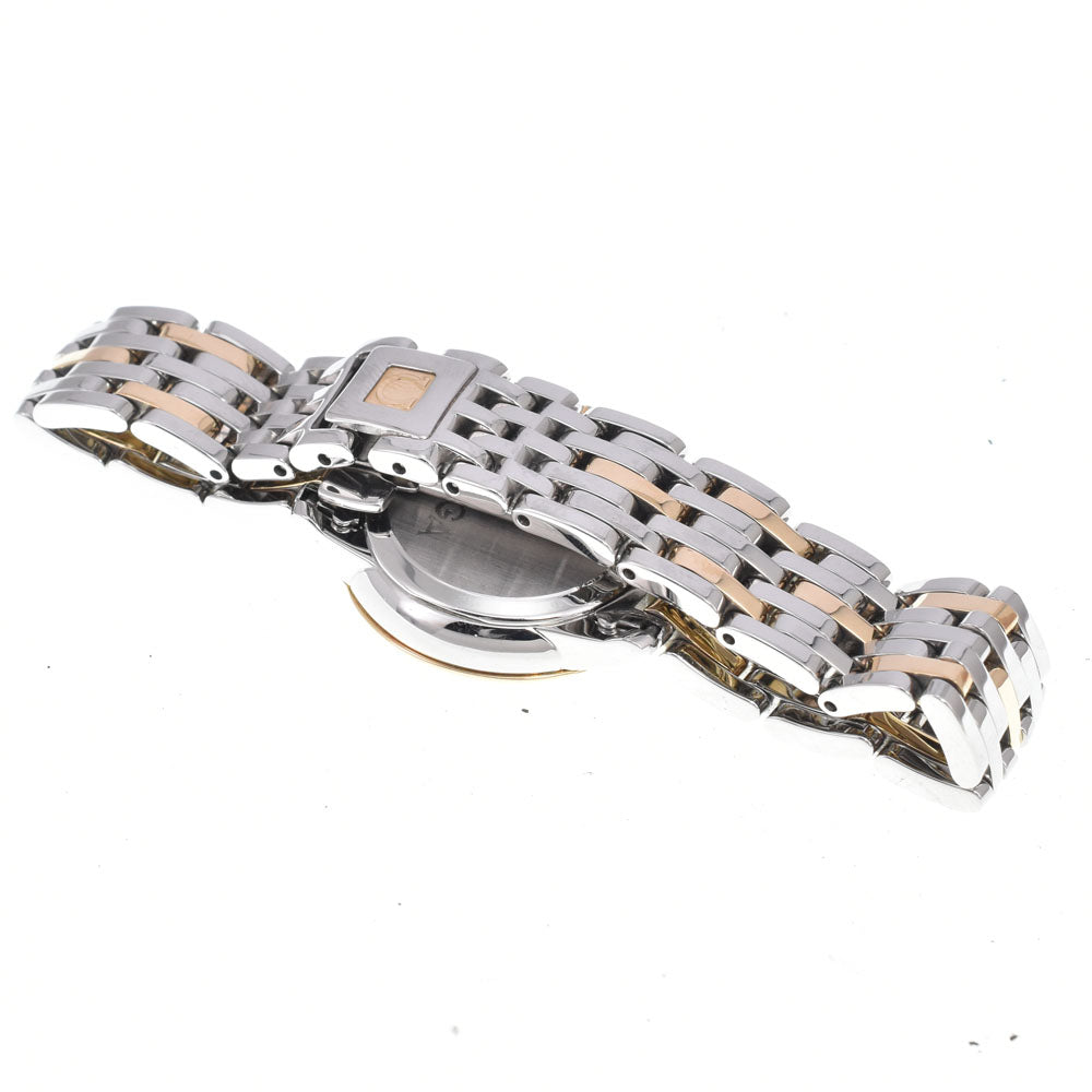 Omega De Ville Prestige Quartz Stainless Steel And Rose Gold With Diamond Markers Watch (Pre-Owned)