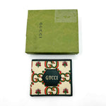 Gucci 100 Centennial Men's Beige Canvas Bifold Wallet