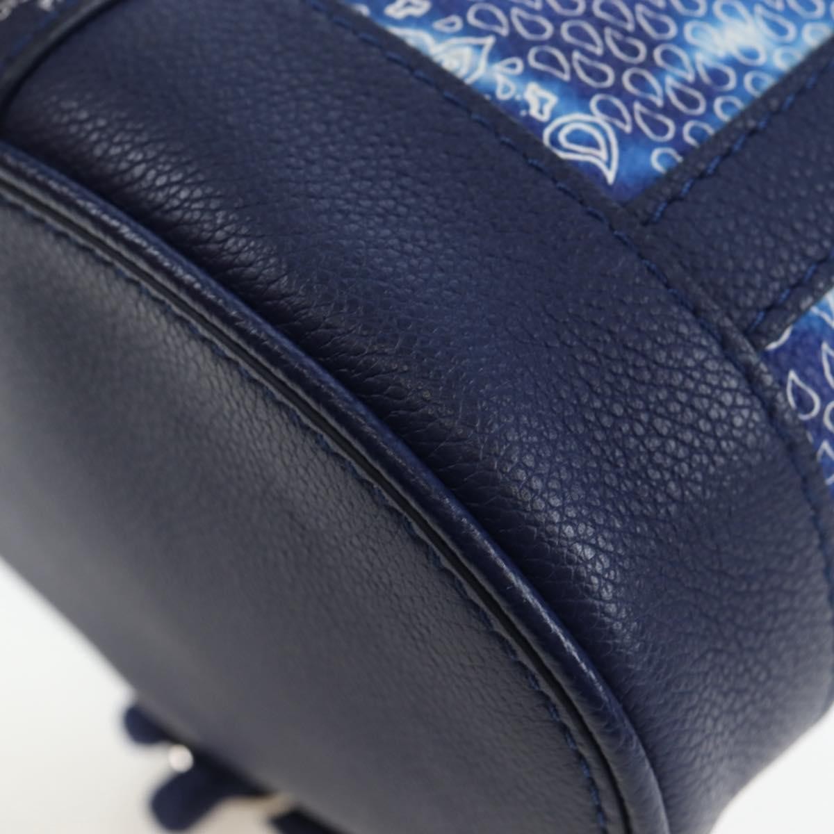 Louis Vuitton Randonnee Limited Edition Monogram Bandana Leather Blue Canvas Shoulder Bag Bag (Pre-Owned)