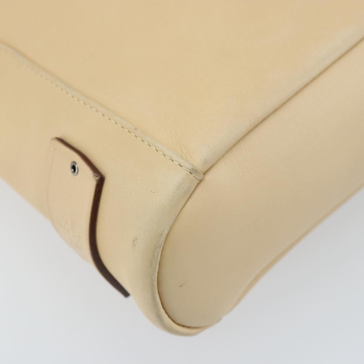 Gucci Vintage Leather Beige Leather Shoulder Bag Bag (Pre-Owned)