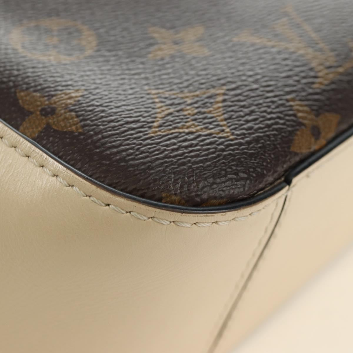 Louis Vuitton Saintonge Monogram Canvas With Leather Brown Canvas Shoulder Bag Bag (Pre-Owned)