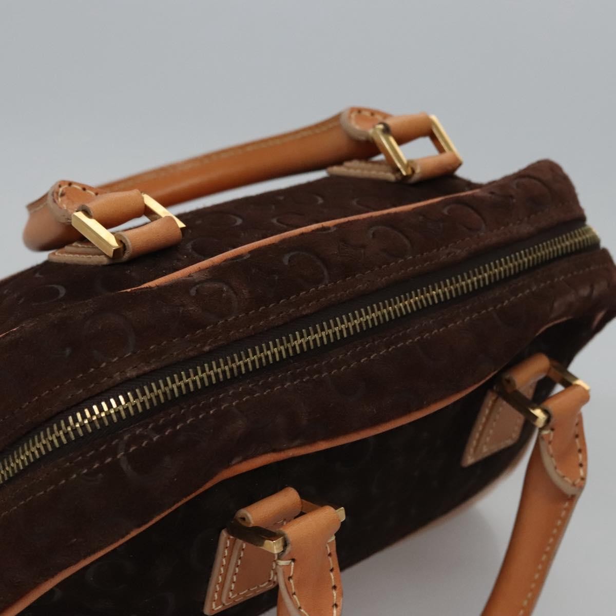 Celine C Macadam Canvas Brown Canvas Handbag (Pre-Owned)