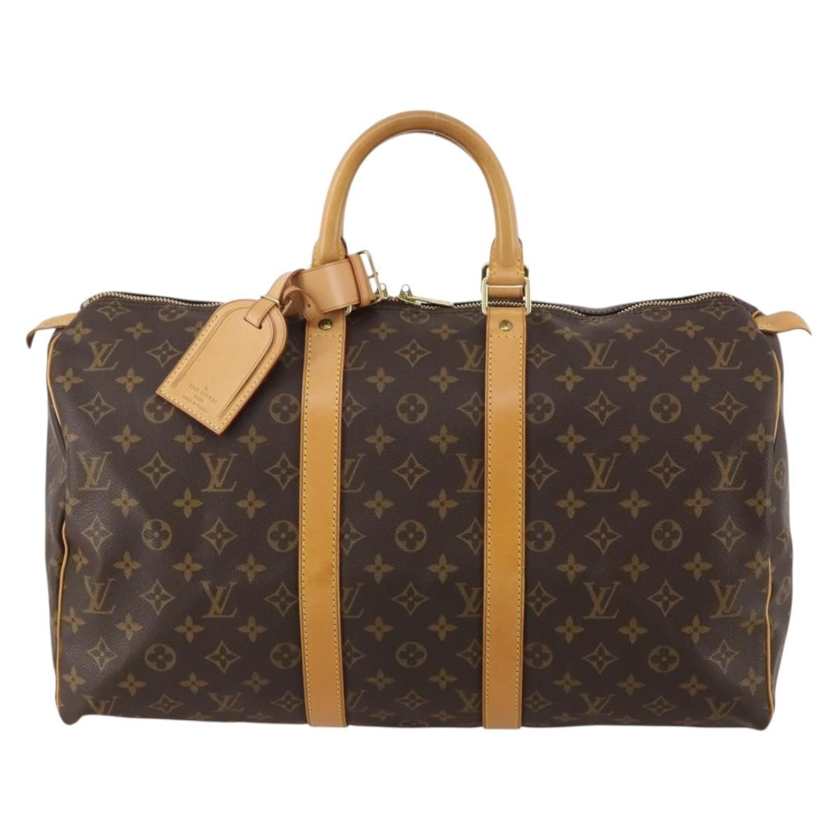 Louis Vuitton Keepall Monogram Canvas Brown Canvas Travel Bag Bag (Pre-Owned)