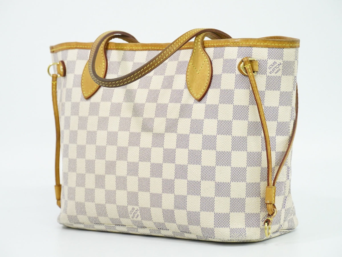 Louis Vuitton Neverfull Damier Beige Canvas Tote Bag Bag (Pre-Owned)