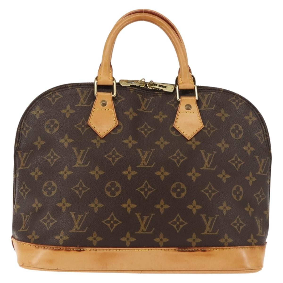 Louis Vuitton Alma Monogram Canvas Brown Canvas Handbag (Pre-Owned)