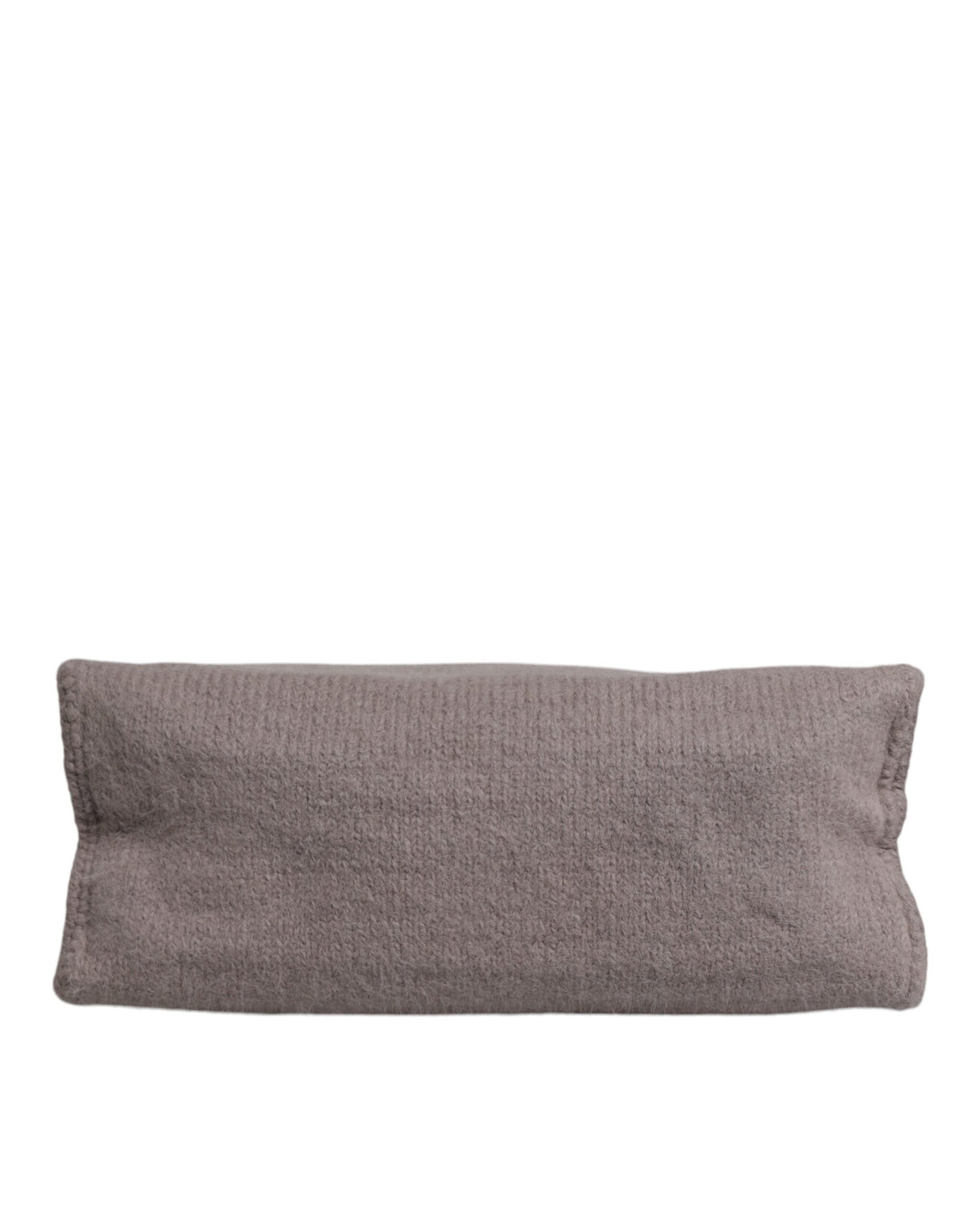 Dolce & Gabbana Grey Alpaca Wool Logo Plaque Tote Shoulder Men's Bag