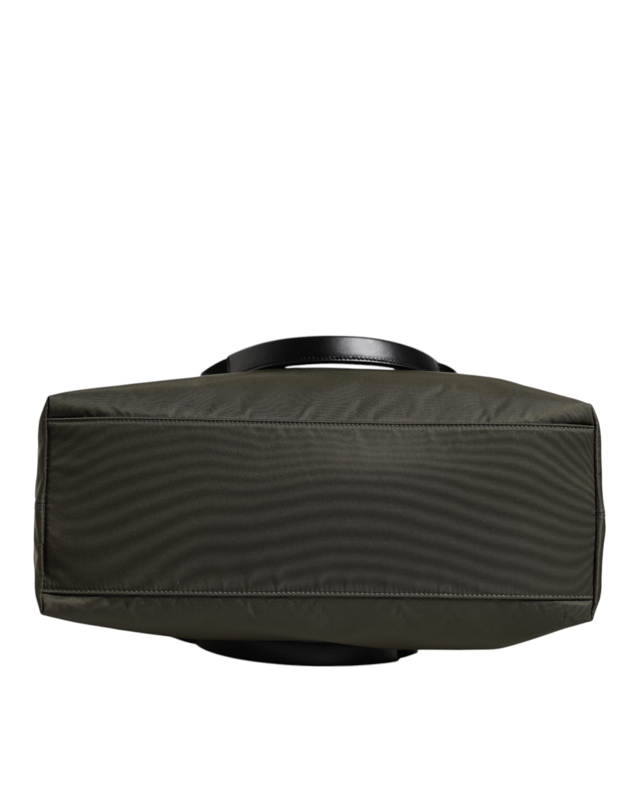 Dolce & Gabbana Military Green Nylon Shoulder Strap Tote Men's Bag