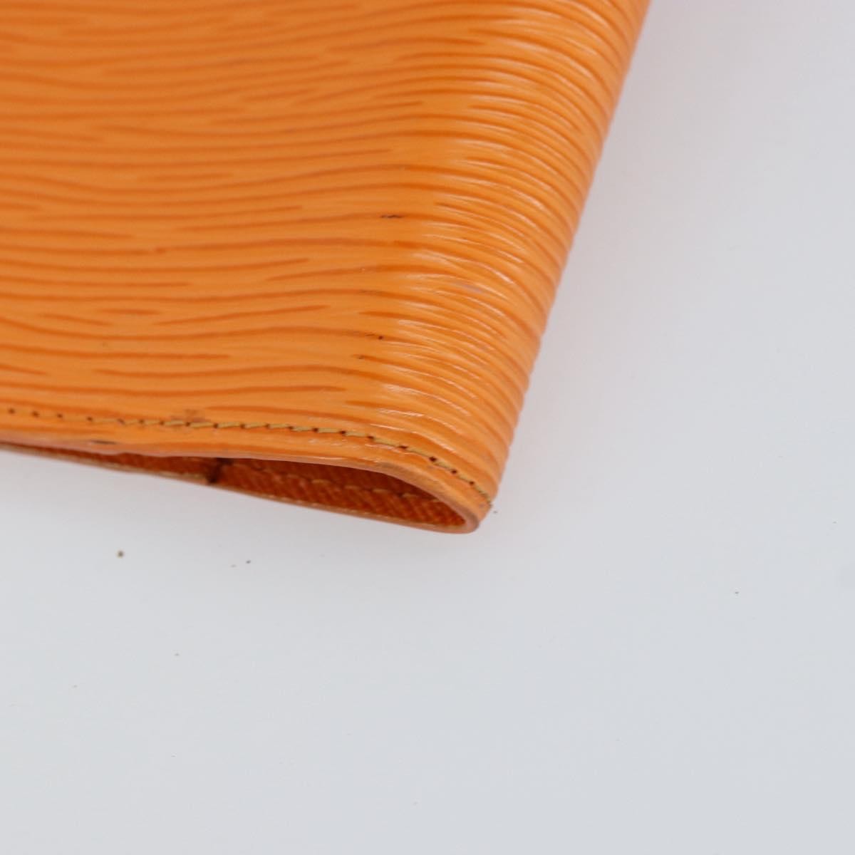 Louis Vuitton Agenda Cover Epi Leather Orange Leather Wallets Accessory (Pre-Owned)