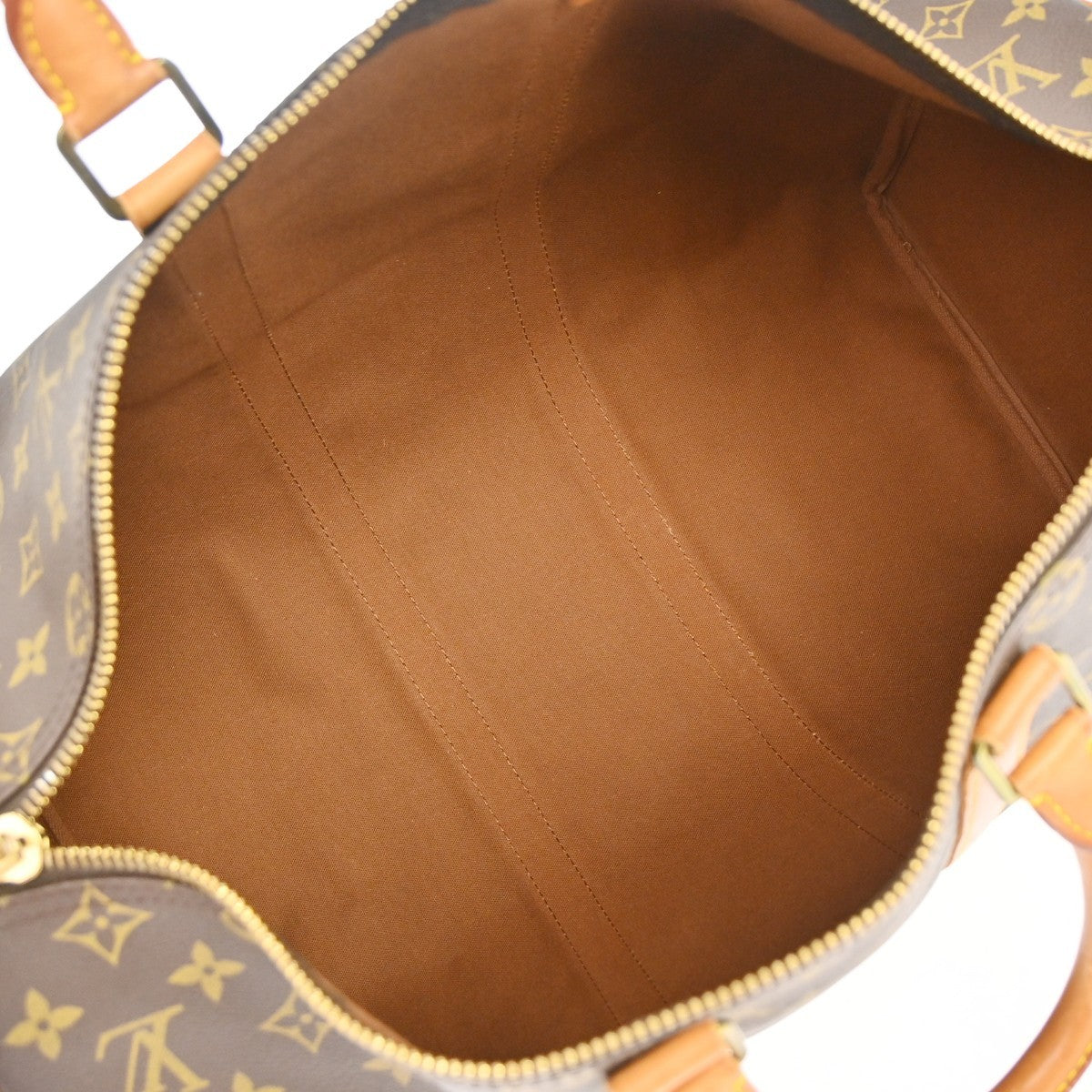 Louis Vuitton Keepall Monogram Canvas Brown Canvas Travel Bag Bag (Pre-Owned)