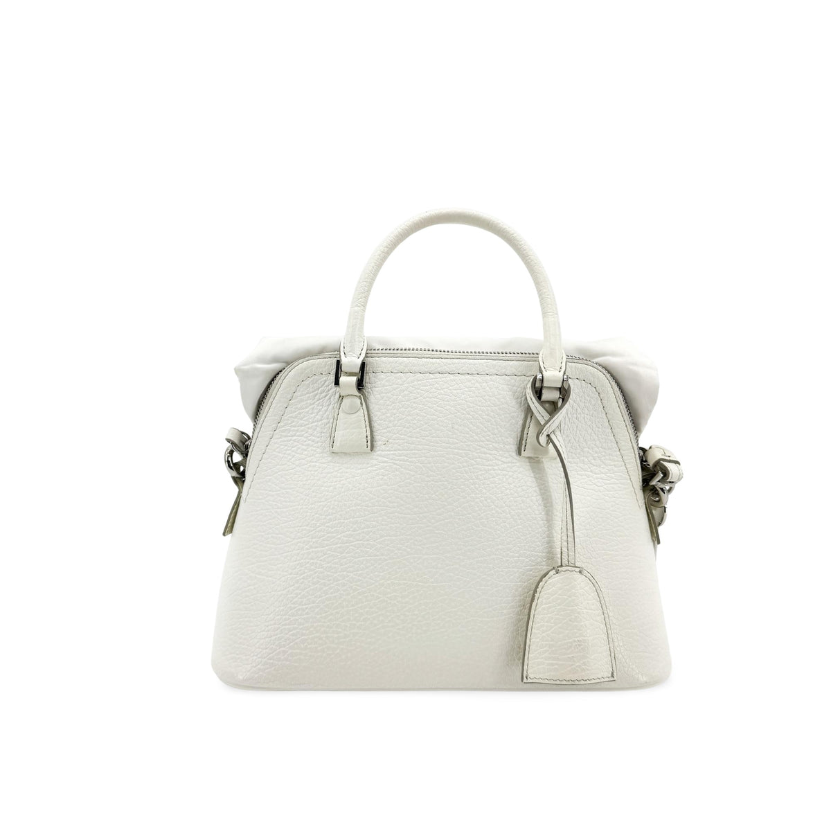 Maison Margiela Femme Micro Sac 5Ac Leather White Leather Shoulder Bag Bag (Pre-Owned)