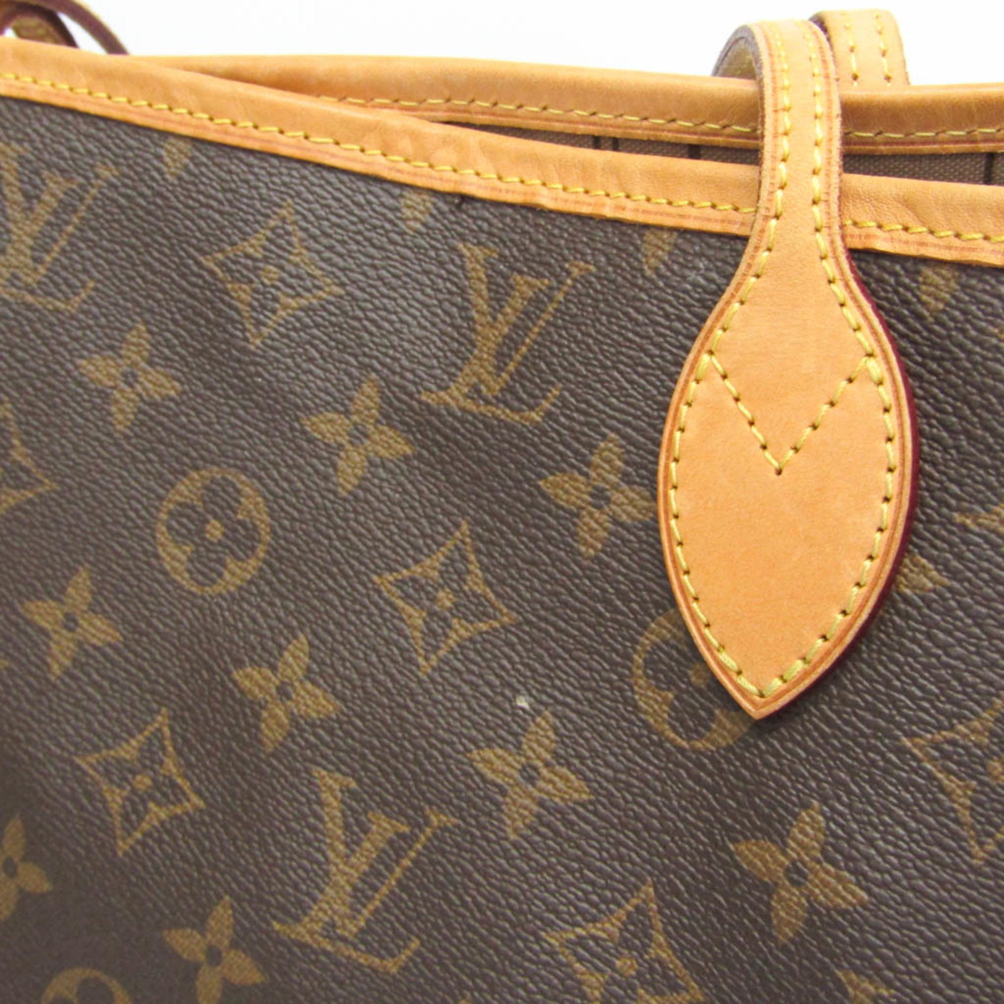 Louis Vuitton Neverfull Monogram Canvas Brown Canvas Tote Bag Bag (Pre-Owned)