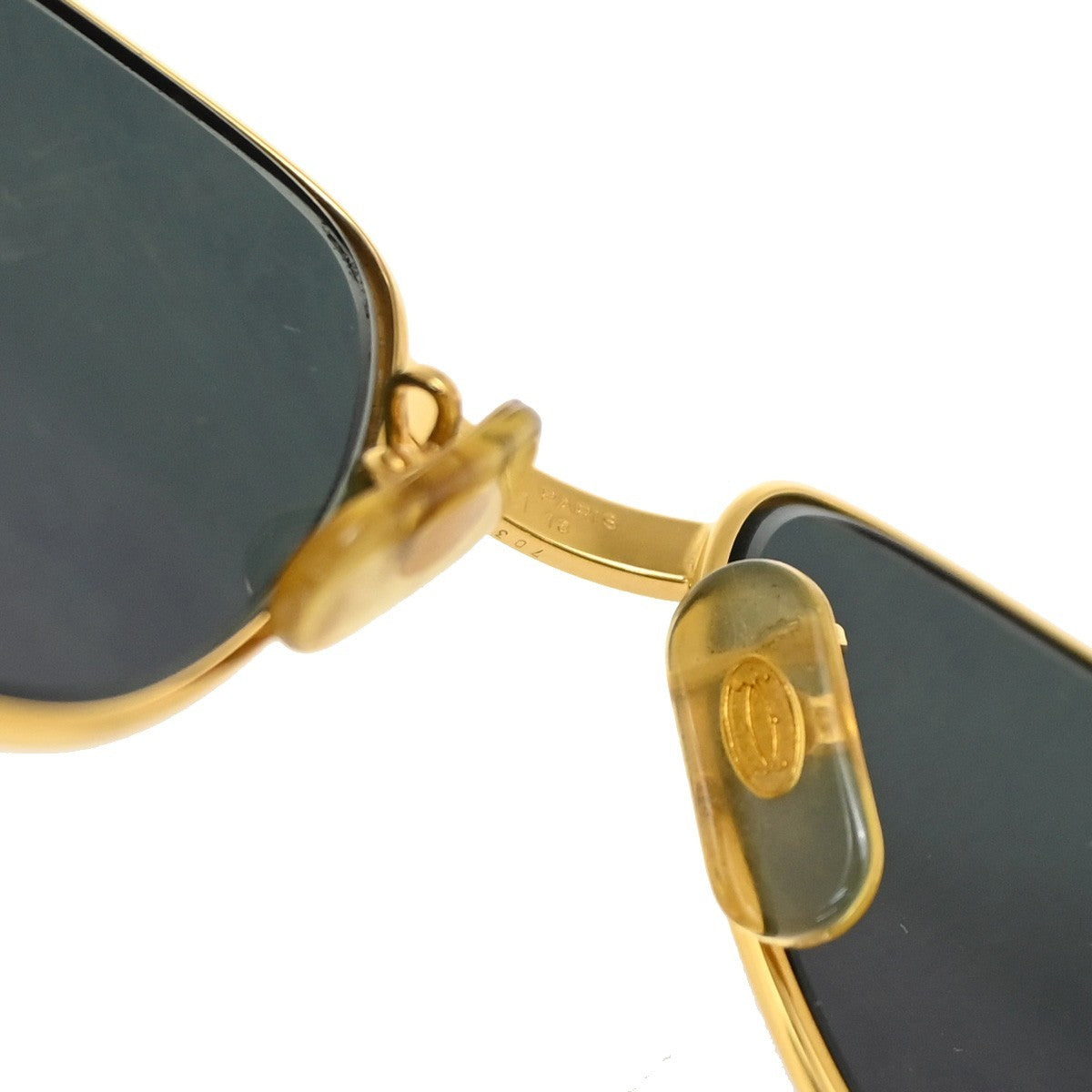 Cartier Romance Metal Gold Metal Sunglasse Accessory (Pre-Owned)