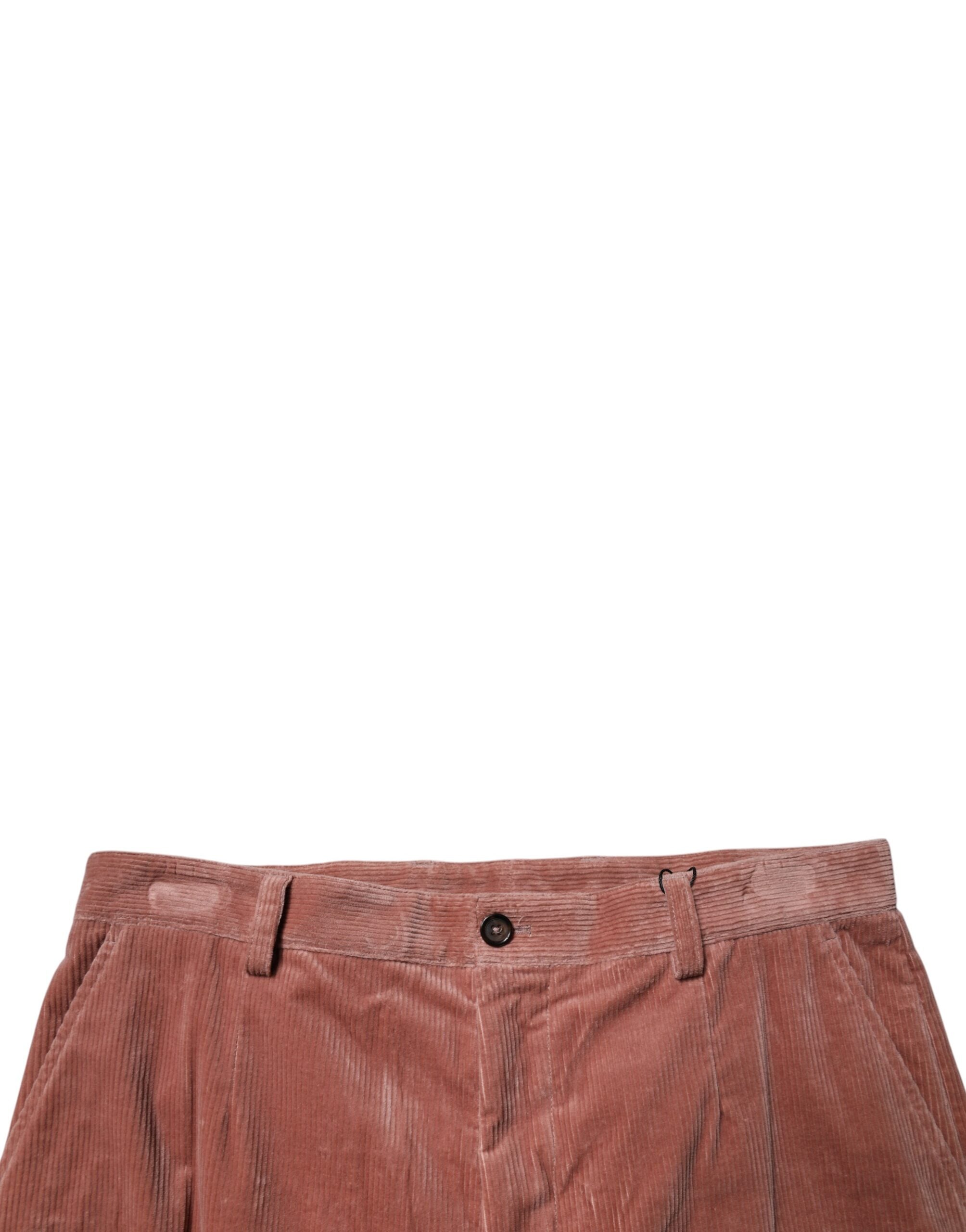 Dolce & Gabbana Brown Corduroy Cotton Cargo Men Denim Men's Jeans