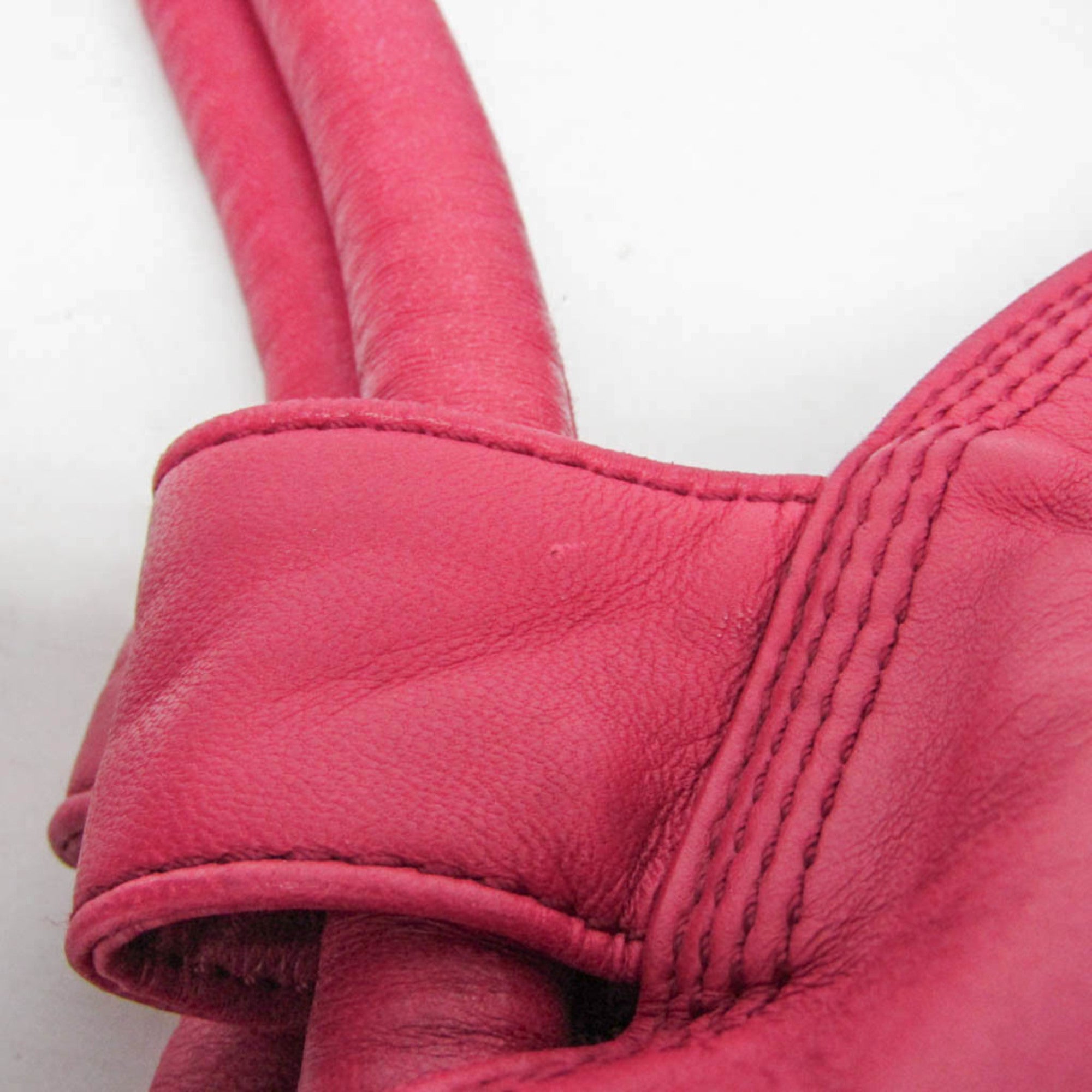 Loewe Anagram Logo Nappa Aire Hand Leather Pink Leather Handbag (Pre-Owned)