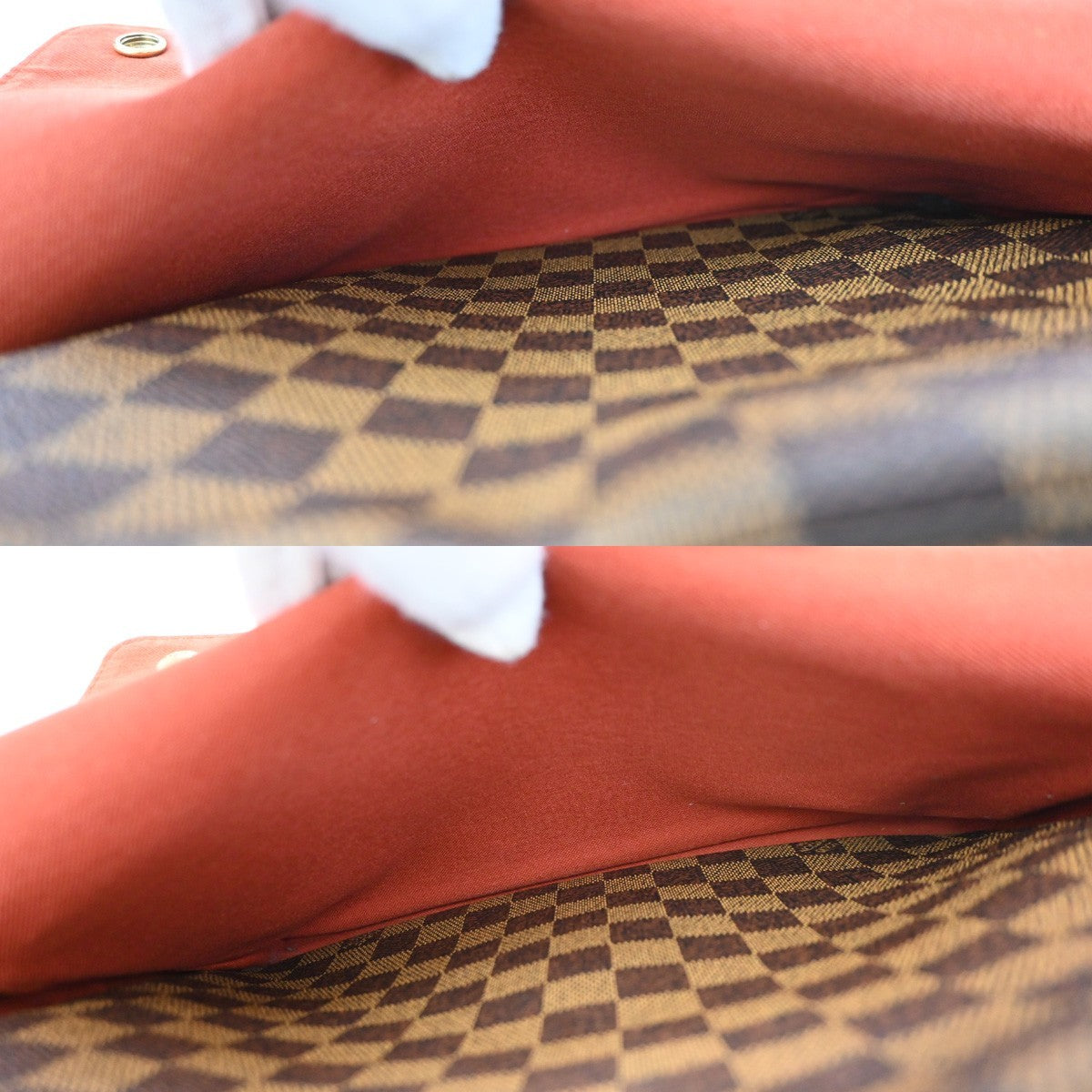 Louis Vuitton Naviglio Damier Brown Canvas Handbag (Pre-Owned)