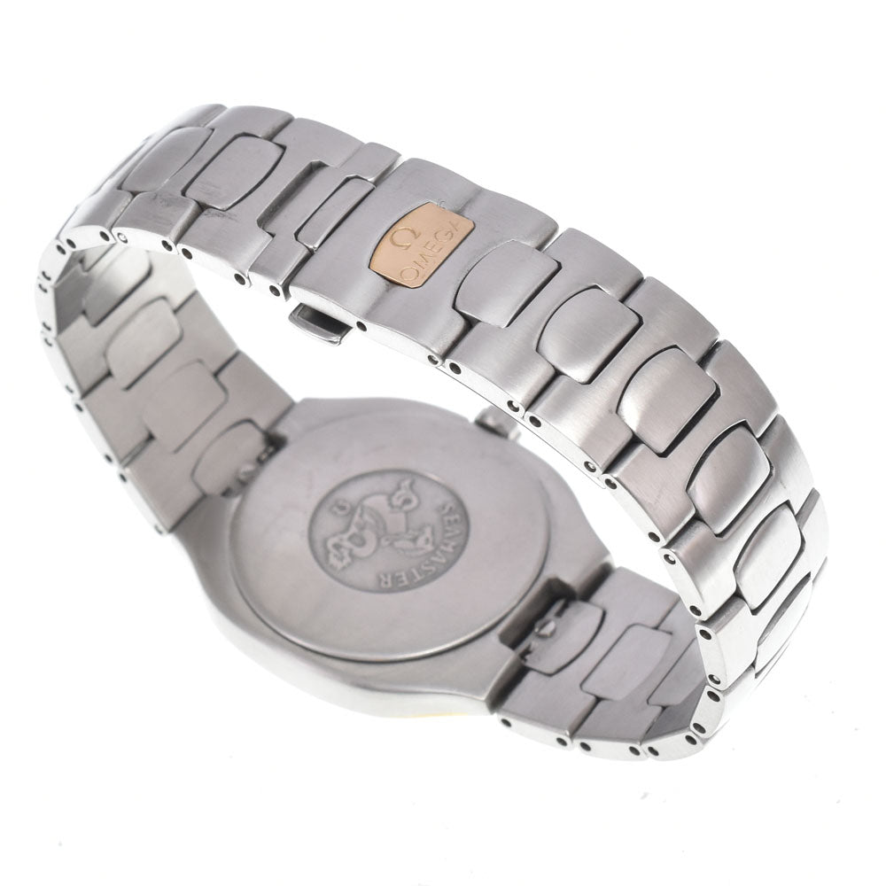 Omega Seamaster Polaris Quartz Stainless Steel With Plated Metal Watch (Pre-Owned)