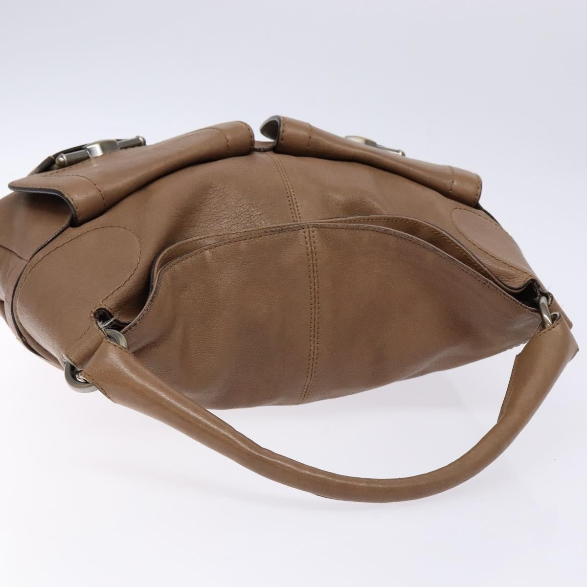 Salvatore Ferragamo Vintage Leather Brown Leather Handbag (Pre-Owned)