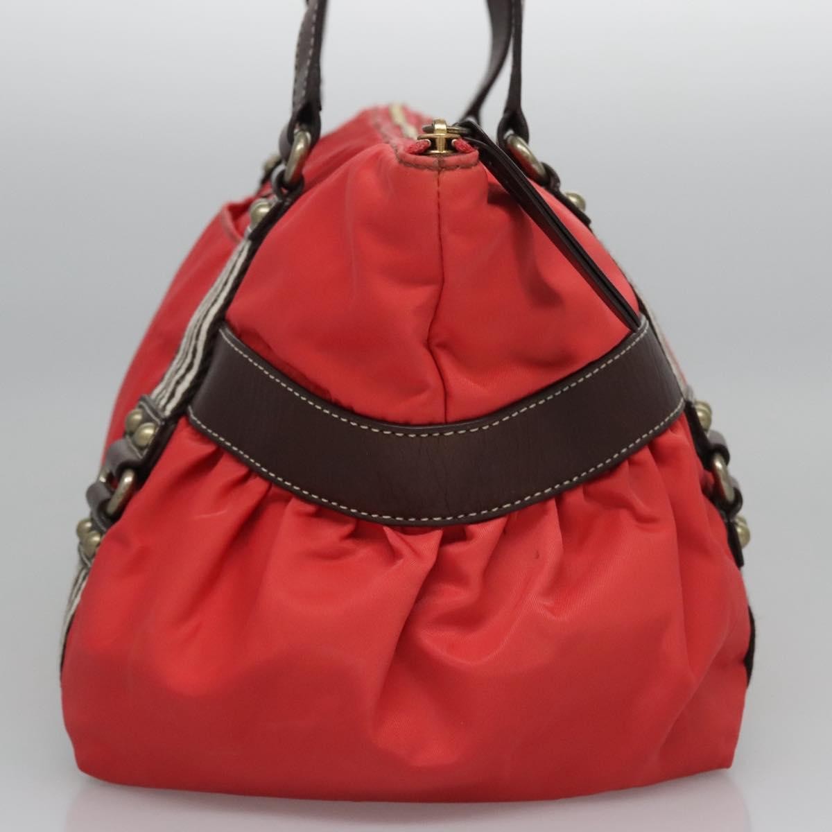 Burberry Blue Label Nylon Red Nylon Tote Bag Bag (Pre-Owned)