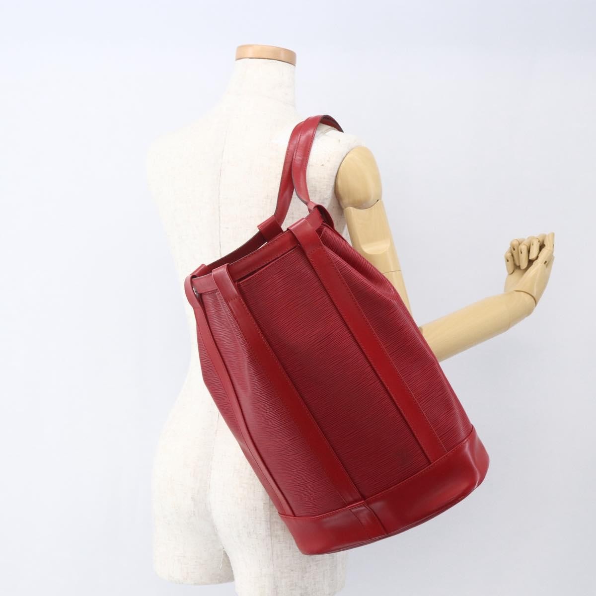 Louis Vuitton Randonnee Epi Leather Red Leather Shoulder Bag Bag (Pre-Owned)