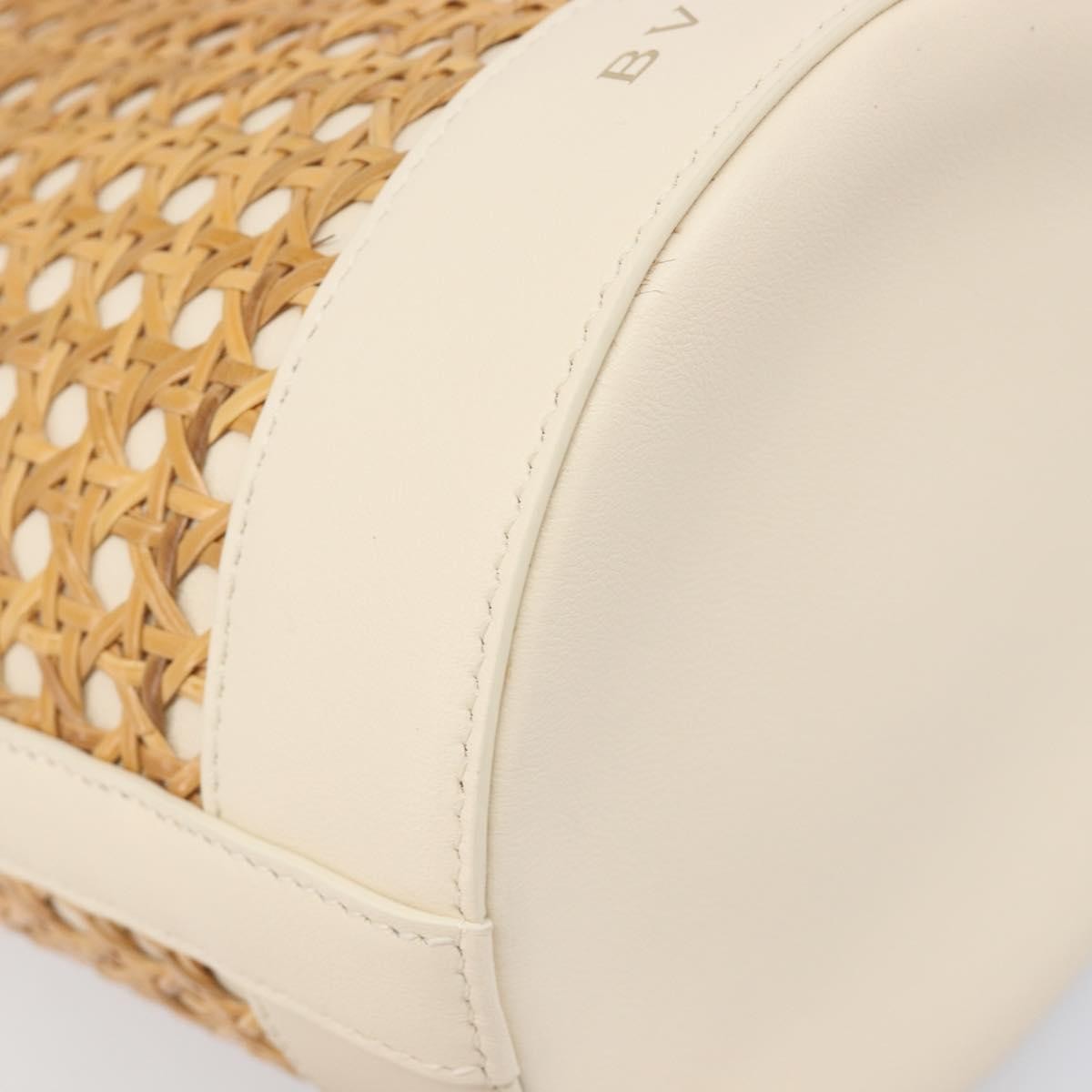 Bvlgari Serpenti Forever Bucket Leather Beige Leather Shoulder Bag Bag (Pre-Owned)