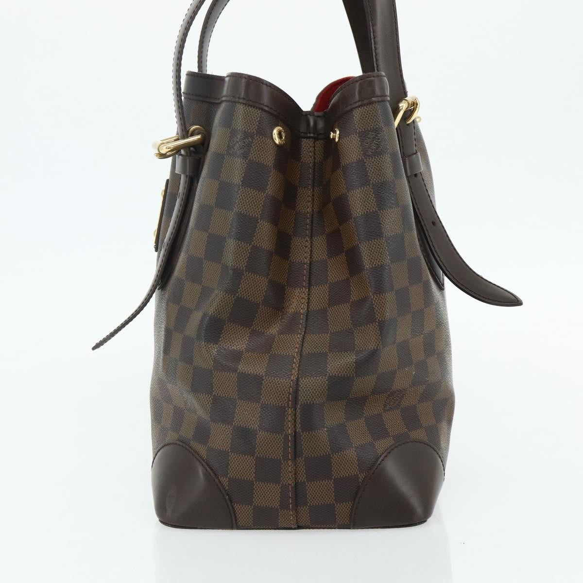 Louis Vuitton Hampstead Damier Brown Canvas Tote Bag Bag (Pre-Owned)