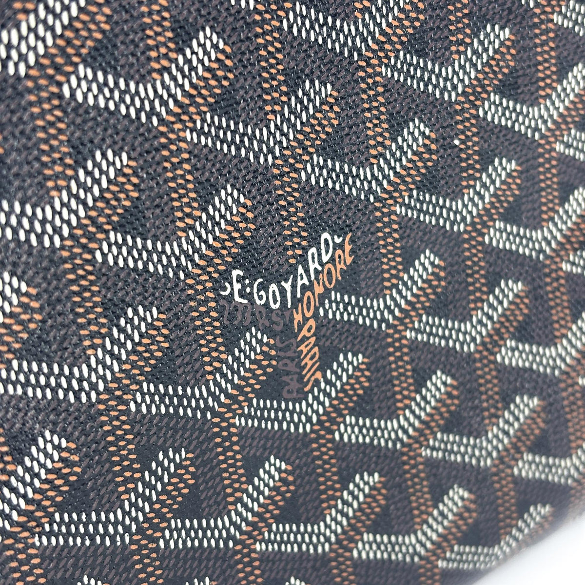 Goyard Senat Zip Coated Canvas Black Canvas Clutche & Pouche Bag (Pre-Owned)
