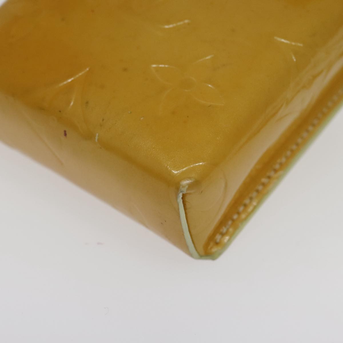Louis Vuitton Walker Monogram Vernis Yellow Patent_Leather Clutche & Pouche Bag (Pre-Owned)