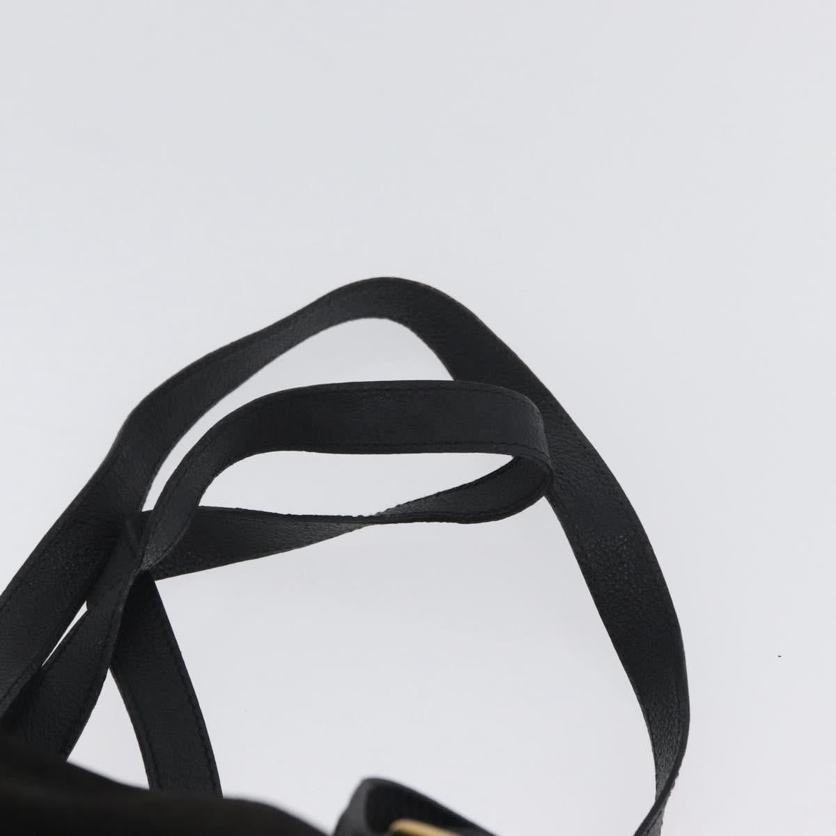 Gucci Gucci Bamboo Daim Black Suede Backpack Bag (Pre-Owned)