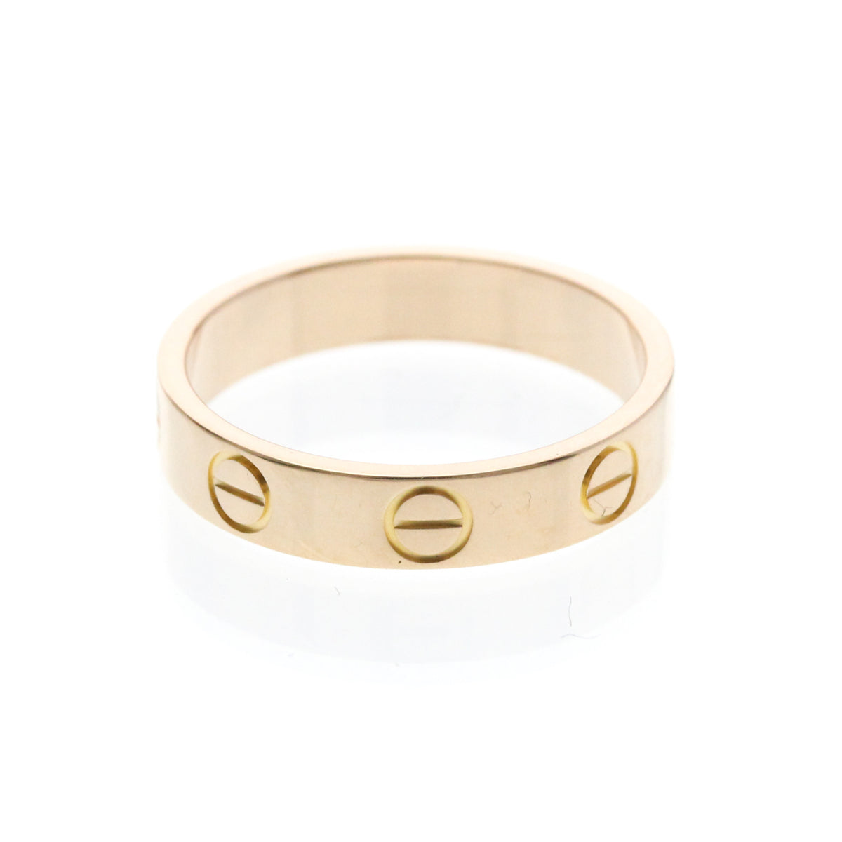 Cartier Love Wedding Band 18K Rose Gold Gold Pink_Gold Ring Jewelry (Pre-Owned)