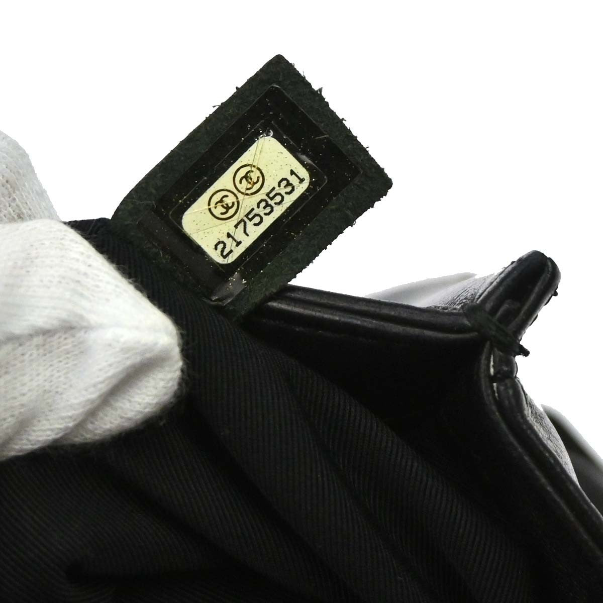 Chanel Boy Flap 3D Pleated Leather Black Leather Shoulder Bag Bag (Pre-Owned)