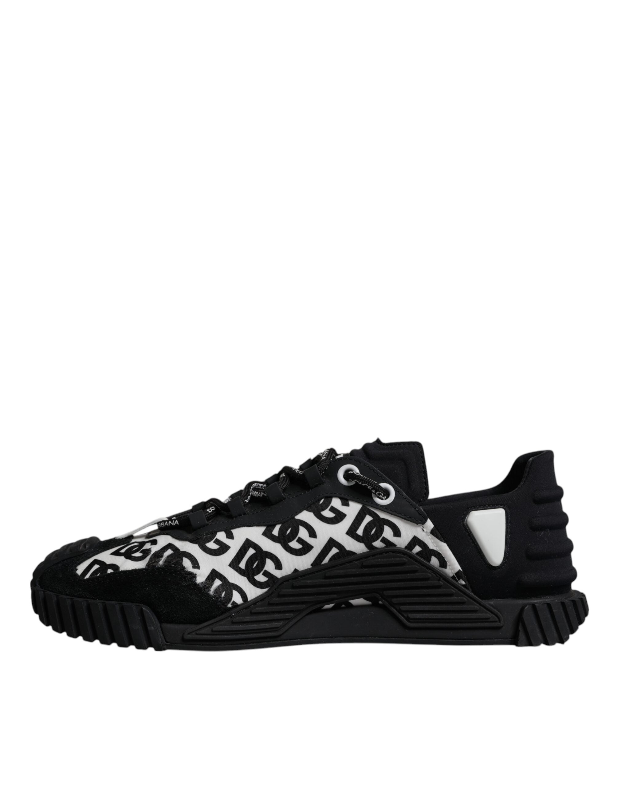 Dolce & Gabbana Black Logo Lace Up Low Top NS1 Sneakers Men's Shoes (Pre-Owned)