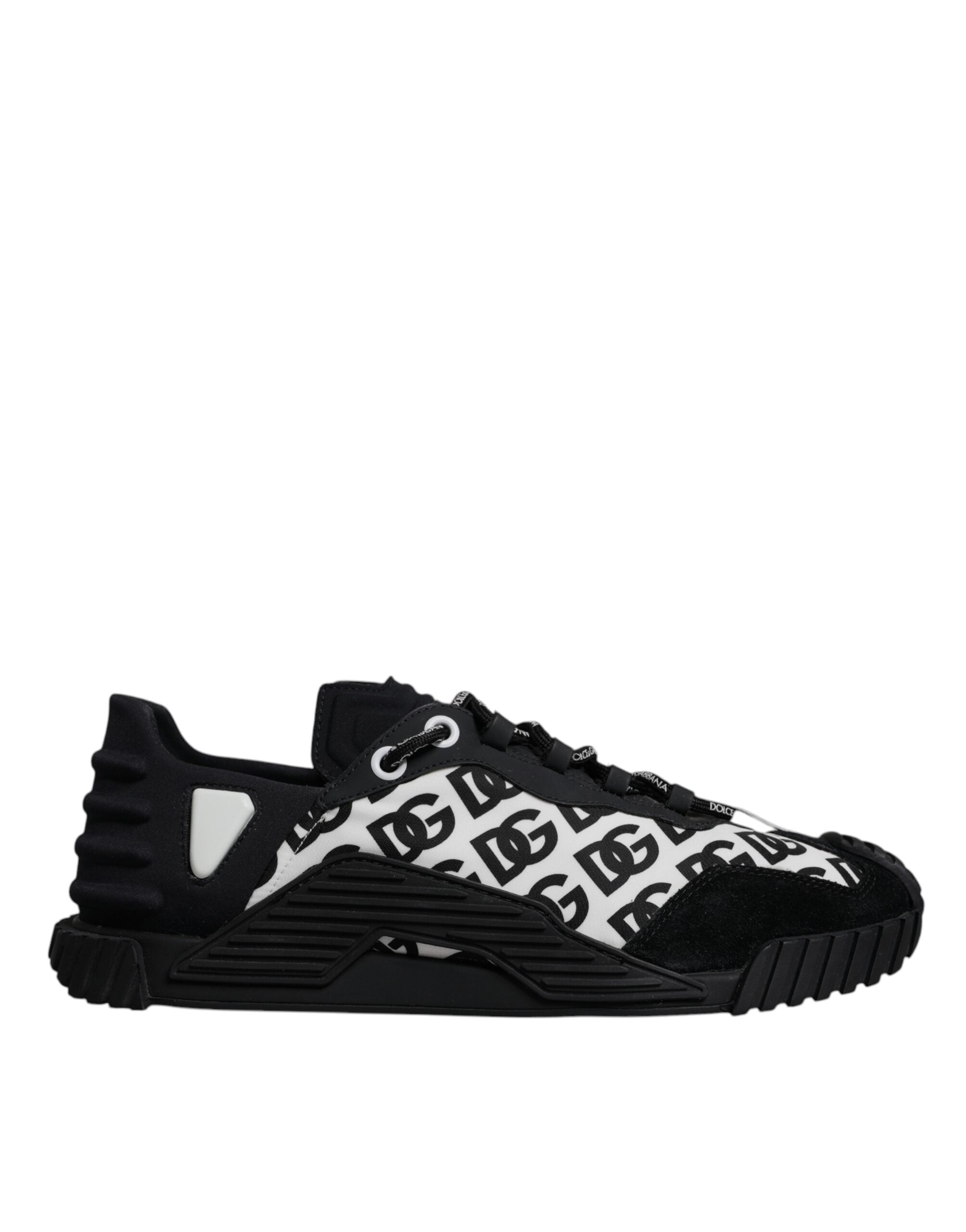 Dolce & Gabbana Black Logo Lace Up Low Top NS1 Sneakers Men's Shoes (Pre-Owned)