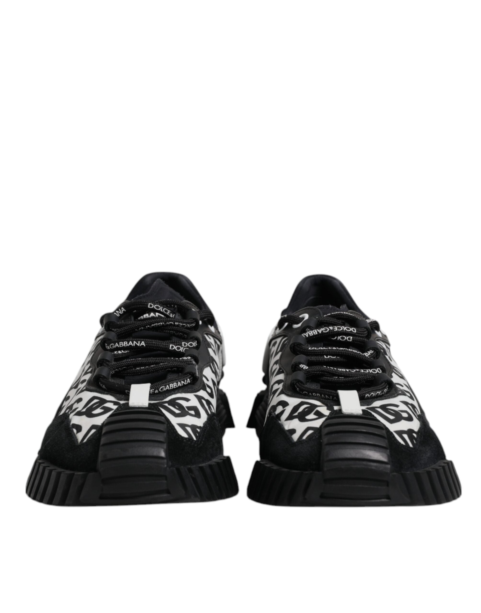 Dolce & Gabbana Black Logo Lace Up Low Top NS1 Sneakers Men's Shoes (Pre-Owned)