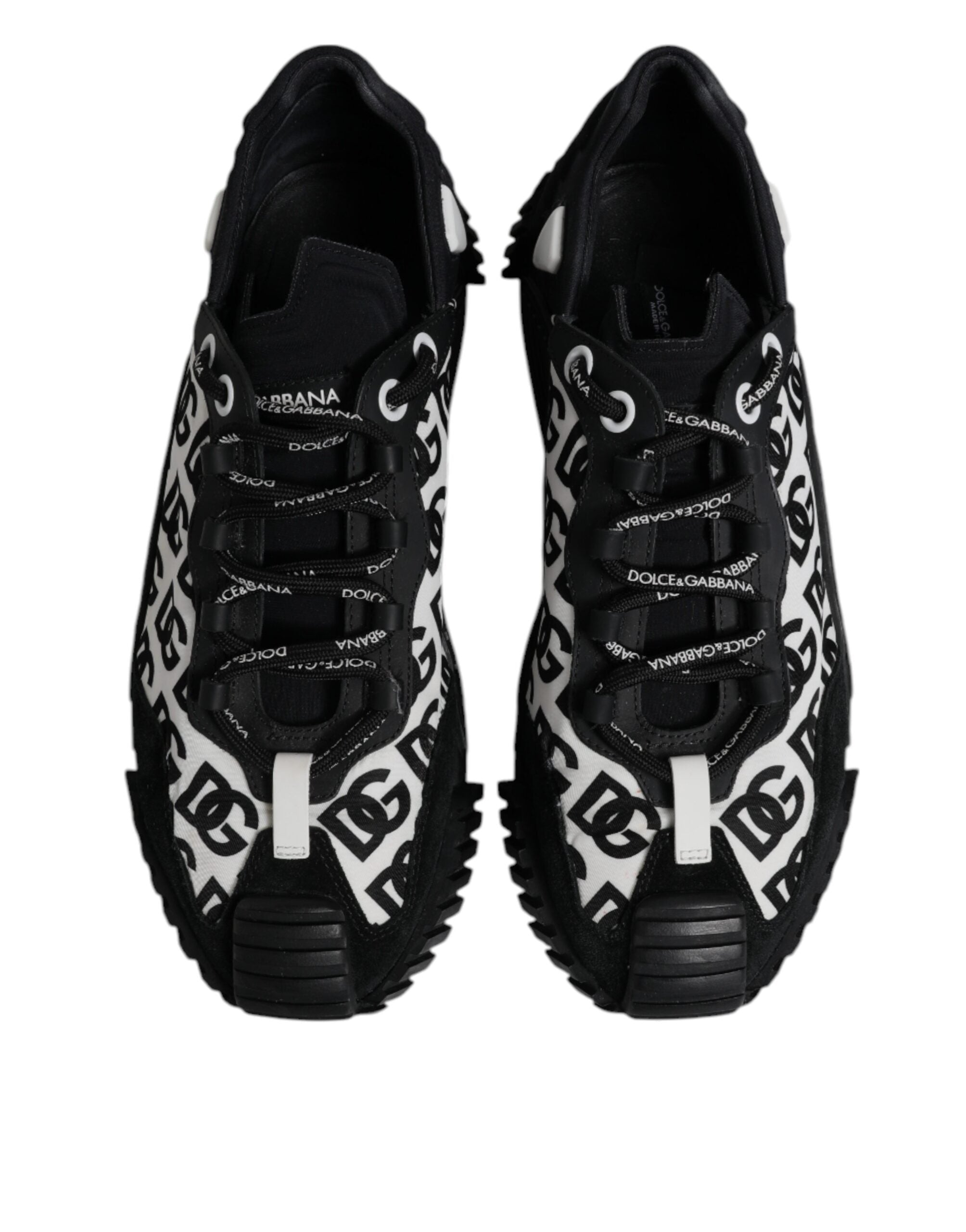 Dolce & Gabbana Black Logo Lace Up Low Top NS1 Sneakers Men's Shoes (Pre-Owned)