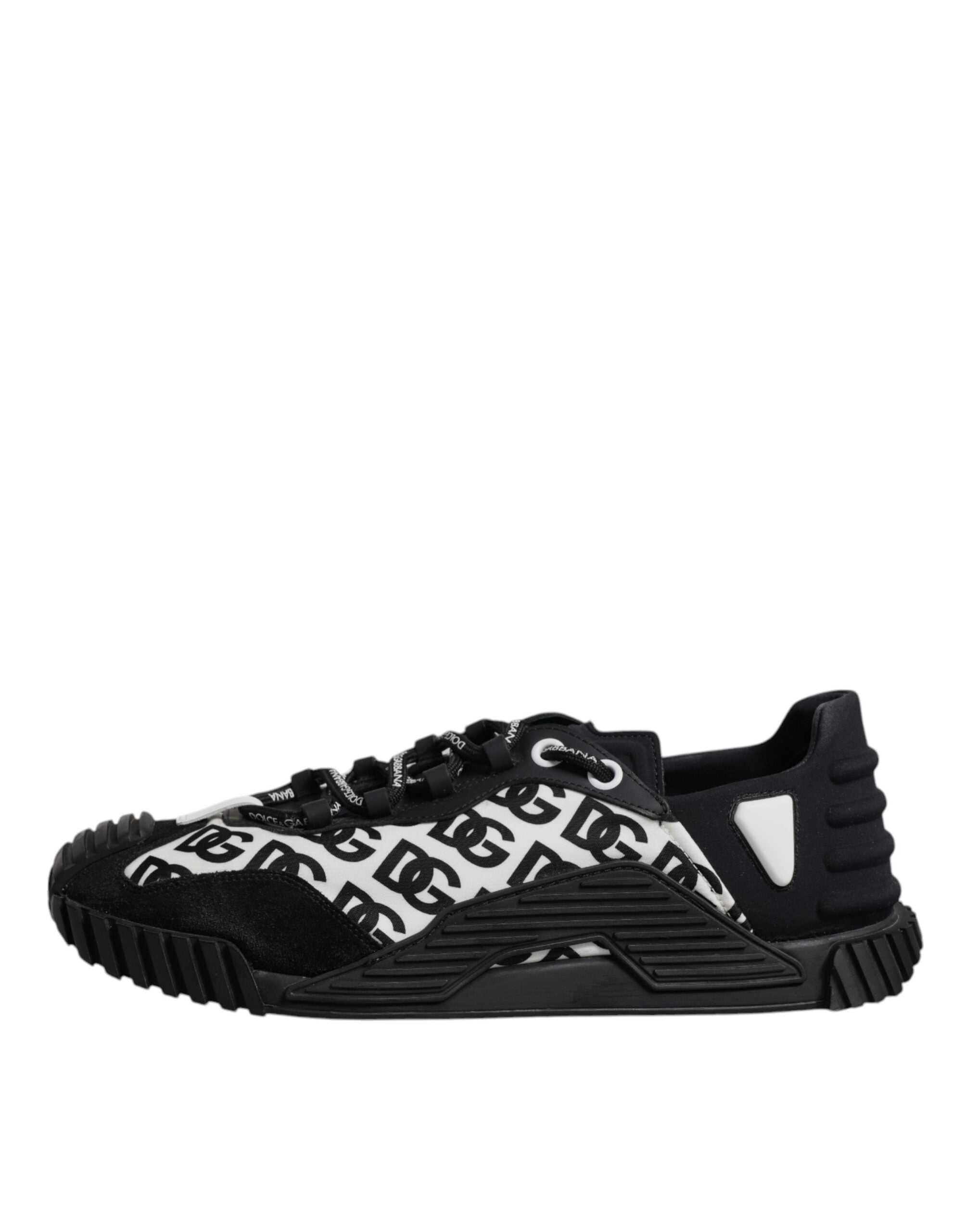 Dolce & Gabbana Black Logo Lace Up Low Top NS1 Sneakers Men's Shoes (Pre-Owned)