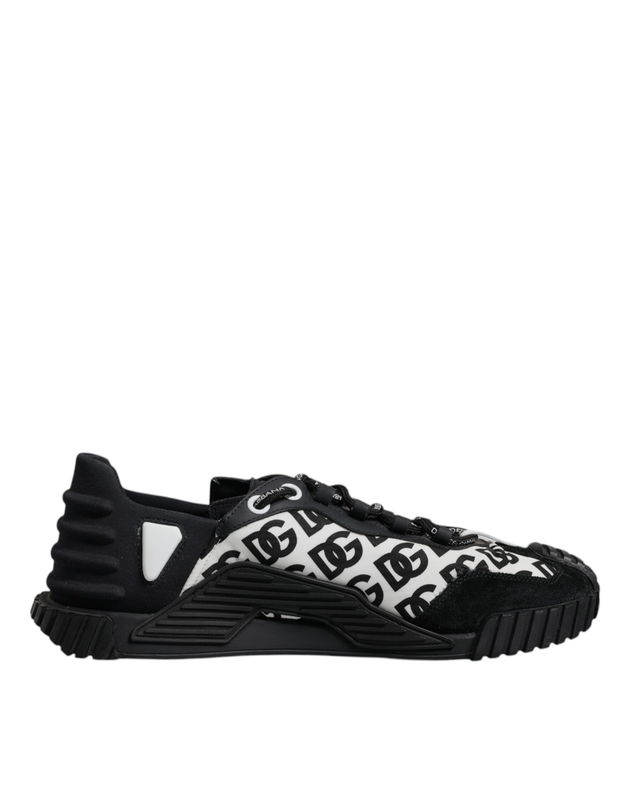 Dolce & Gabbana Black Logo Lace Up Low Top NS1 Sneakers Men's Shoes (Pre-Owned)