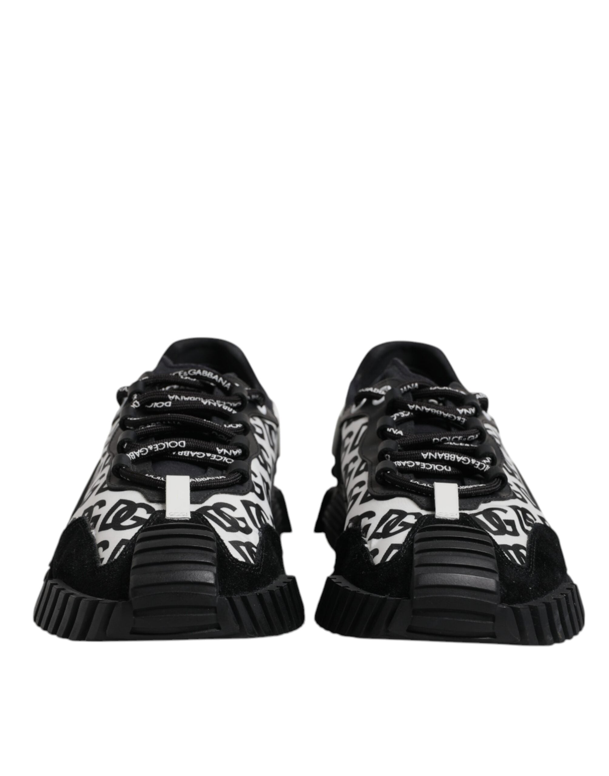 Dolce & Gabbana Black Logo Lace Up Low Top NS1 Sneakers Men's Shoes (Pre-Owned)