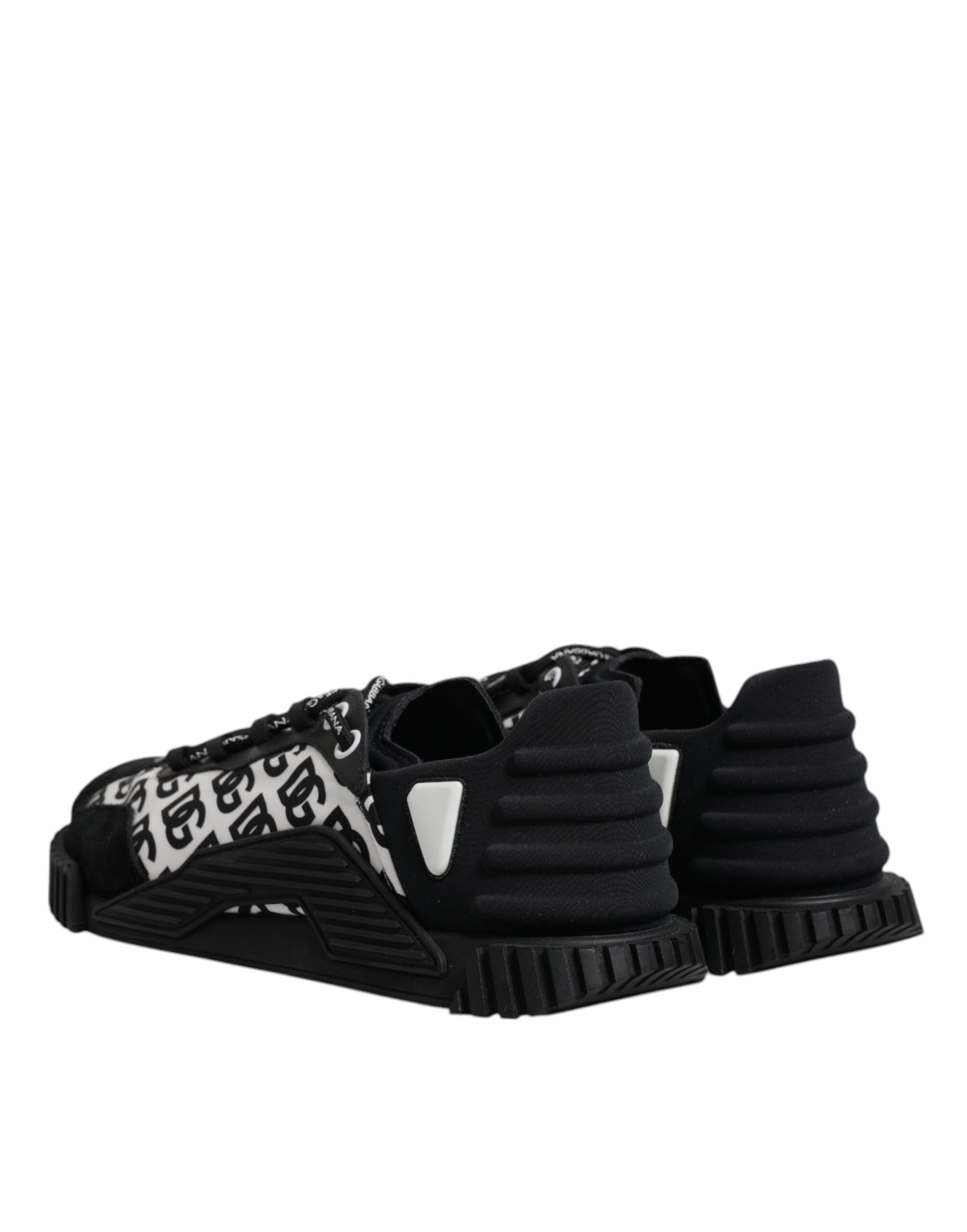 Dolce & Gabbana Black Logo Lace Up Low Top NS1 Sneakers Men's Shoes (Pre-Owned)
